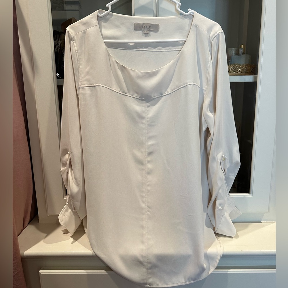 Loft Blouse Button sleeves